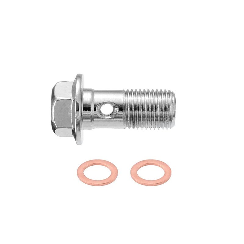 S SYUU 10mm M10 x 1.25mm Banjo Bolt Motorcycle Brake Master Cylinder - Image 5