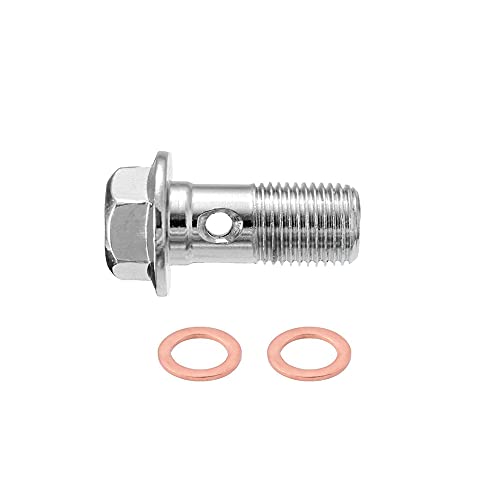 S SYUU 10mm M10 x 1.25mm Banjo Bolt Motorcycle Brake Master Cylinder - Image 1