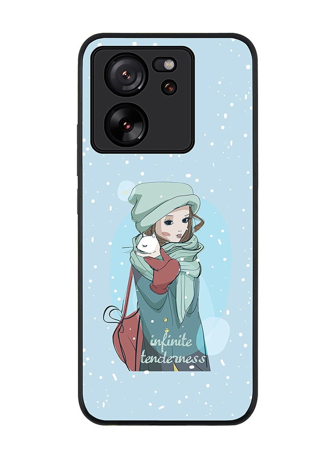 Stylizedd حافظة حواف سوداء متينة لهاتف Xiaomi 13T / Xiaomi 13T Pro، حافظة مرنة رقيقة من المطاط مع حواف مضادة للسقوط - نعومة لا نهائية - Image 1