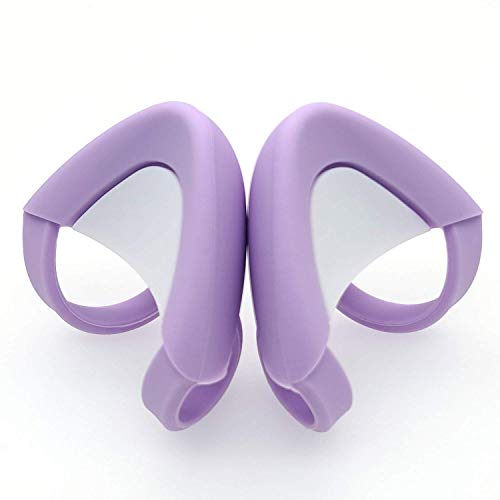 REEYEAR Cute Cat Ears Fits for HypreX Cloud/Cloud Stinger/Cloud Flight Headsets, Universal Fit Lovely Kitty Adjustable Attachment Straps for Video Live Gaming Headphone,Purple & White - Image 1