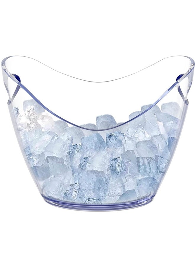 Beauenty Ice Bucket Wine Bucket,8L Wine Bucket Chiller for Parties,Clear Acrylic Cooler Bucket for Champagne Wine Drinks Beer,Beverage Tub,Ice Tub,Bar Supplies  - Image 1