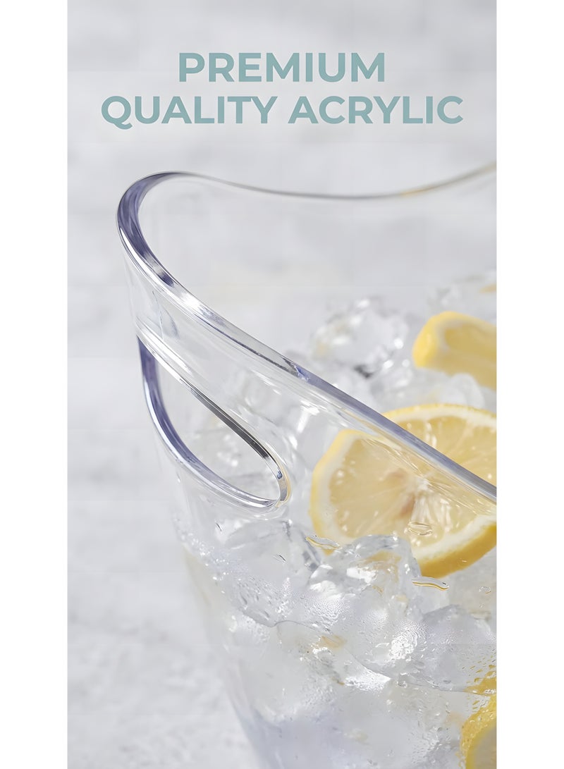 Beauenty Ice Bucket Wine Bucket,8L Wine Bucket Chiller for Parties,Clear Acrylic Cooler Bucket for Champagne Wine Drinks Beer,Beverage Tub,Ice Tub,Bar Supplies - Image 5