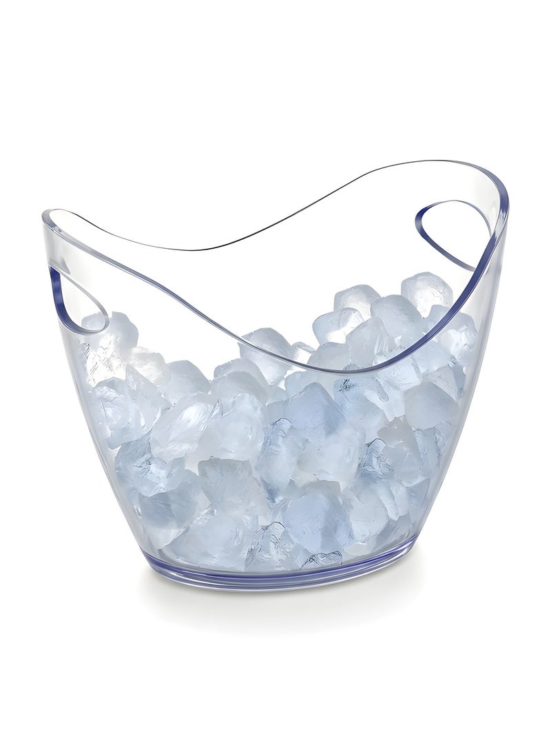 بيوينتي دلو تبريد الثلج دلو ، 8 لتر دلو التبريد للحفلات، دلو مبرد أكريليك لمشروبات الشمبانيا والمشروبات الباردة والبيرة، حوض المشروبات، حوض الثلج، لوازم البار. - Image 1