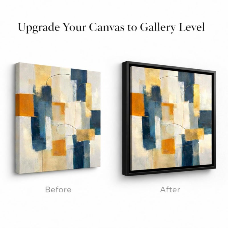 ART Canvas Floater Frame Fits 1â€â€“1.25â€Deep Gallery-Wrapped Canvas, Wood-Look Floater Frames for Finished Stretched Canvas Prints, Wall Oil Paintings Artwork for Home Bedroom (Back, 8" x 8") - Image 2
