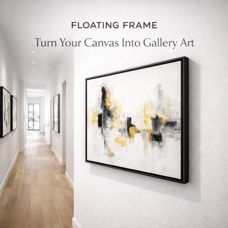 ART Canvas Floater Frame Fits 1â€â€“1.25â€Deep Gallery-Wrapped Canvas, Wood-Look Floater Frames for Finished Stretched Canvas Prints, Wall Oil Paintings Artwork for Home Bedroom (Back, 8" x 8") - Image 5