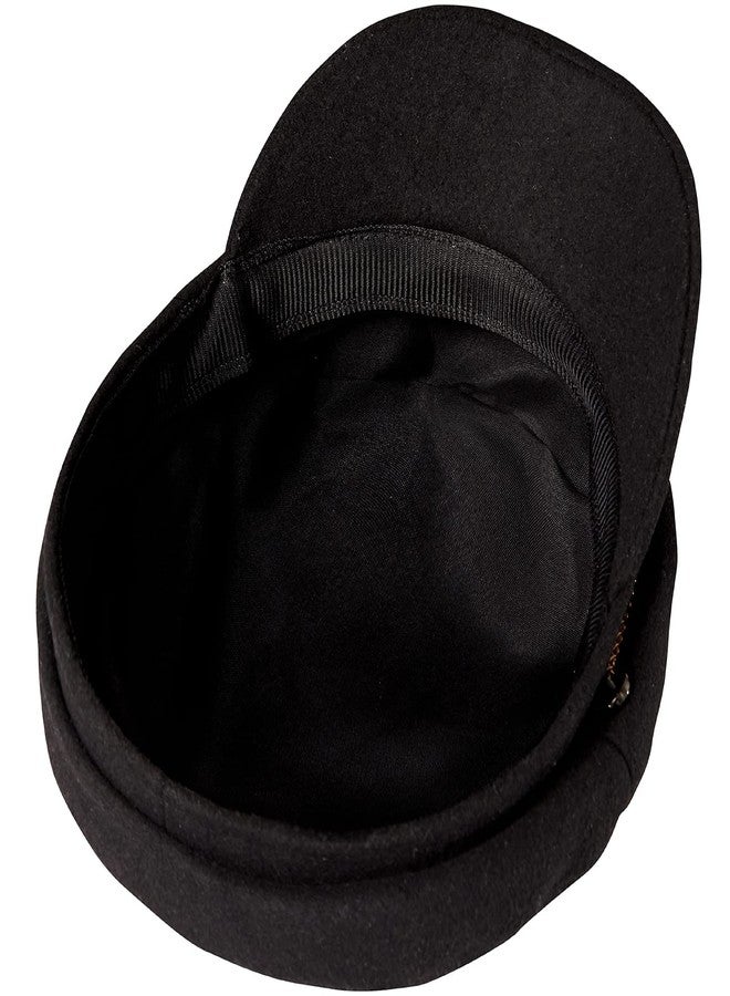 Brcus Men Women Newsboy Cabbie Peaked Beret Cap Baker Boy Yacht Captain Sailor Hat (Black1) - Image 4