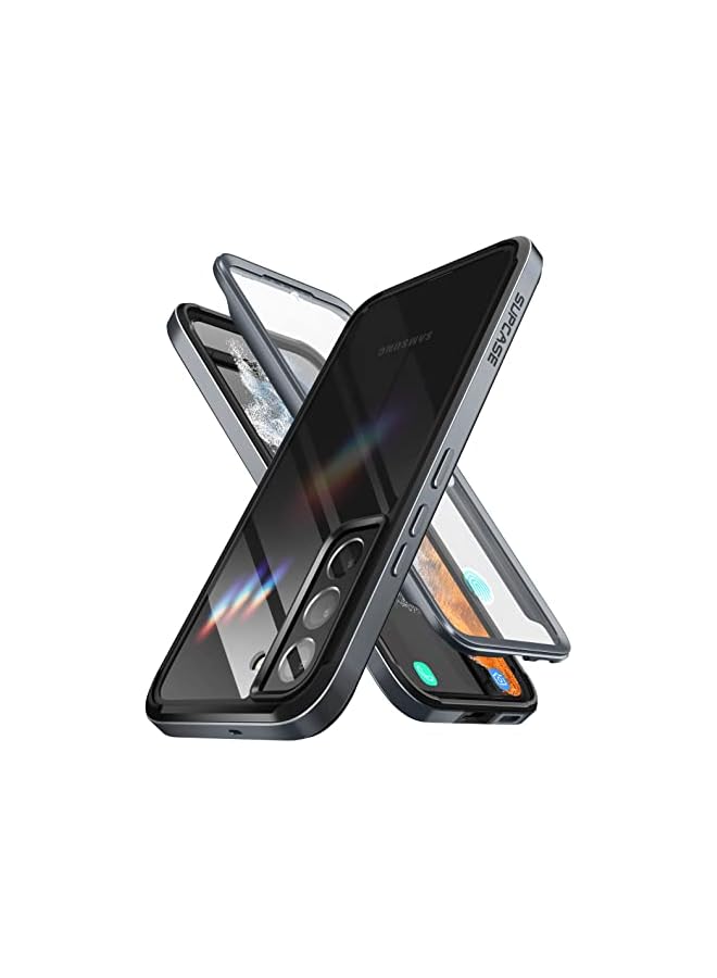 SUPCASE [Unicorn Beetle Edge Series] Case Designed For Galaxy S22 Plus 5G (2022 Release), Slim Frame Clear Protective Case with Built-in Screen Protector - Black - Image 1