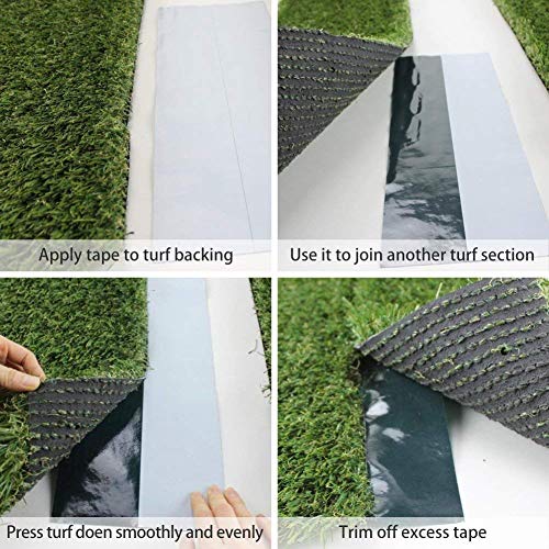 Garosa Zerodis Artificial Grass Seaming Tape, Single-Sided Self-Adhesive Joining Fixing Tape for Connecting Synthetic Turf Lawn Carpet, 6in6.4ft - Image 5