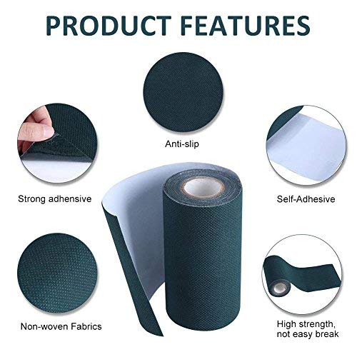 Garosa Zerodis Artificial Grass Seaming Tape, Single-Sided Self-Adhesive Joining Fixing Tape for Connecting Synthetic Turf Lawn Carpet, 6in6.4ft - Image 4