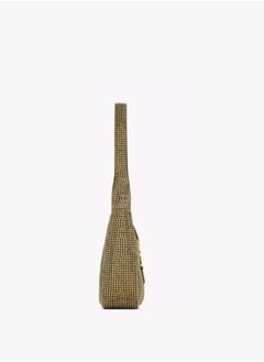Yves Saint Laurent YSL underarm bag, Women's LE 5 À 7 BABY satin crystal-embellished soft handbag.  - Image 4