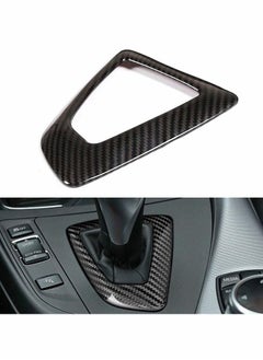 Control Gear Box Trim, Carbon Fiber Car Shift Knob Panel Frame Cover Sticker Interior Trim Decoration Set Fit Accessories for BMW F21/F22/F23/F30/F32/F33/F34/F35/F36 Series14-18