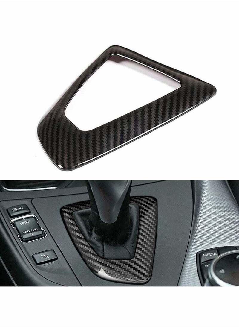 Y&D - Control Gear Box Trim, Carbon Fiber Car Shift Knob Panel Frame Cover Sticker Interior Trim Decoration Set Fit Accessories for BMW F21/F22/F23/F30/F32/F33/F34/F35/F36 Series14-18 - Image 1