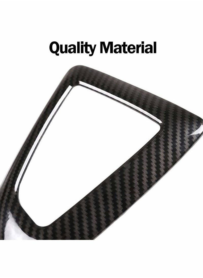 Y&D - Control Gear Box Trim, Carbon Fiber Car Shift Knob Panel Frame Cover Sticker Interior Trim Decoration Set Fit Accessories for BMW F21/F22/F23/F30/F32/F33/F34/F35/F36 Series14-18 - Image 1