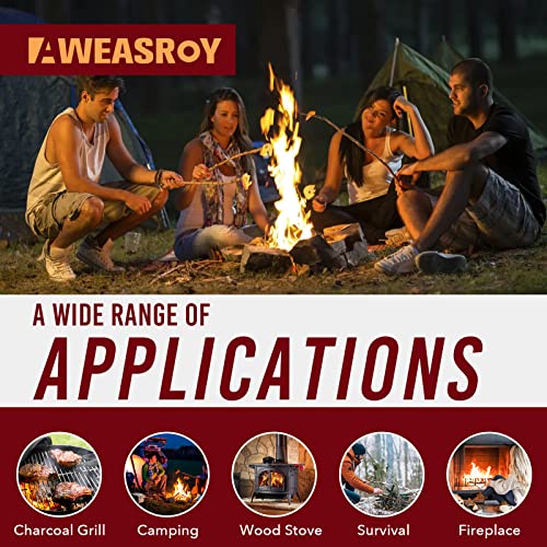 AWEASROY Fire Starter Squares 64 - Fire Starters for Fireplace,Chimney,BBQ Grill,Camping Fire,Wood Stove - Water Resistant and Safe Odourless - Camping Accessories - Image 4