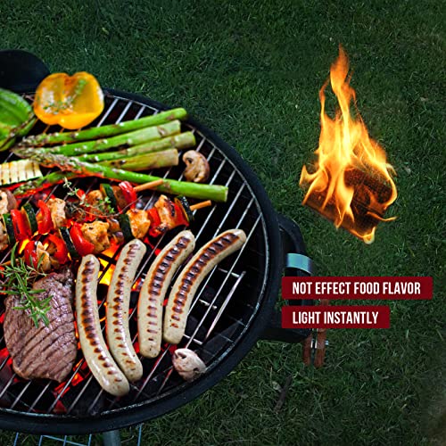 AWEASROY Fire Starter Squares 64 - Fire Starters for Fireplace,Chimney,BBQ Grill,Camping Fire,Wood Stove - Water Resistant and Safe Odourless - Camping Accessories - Image 5