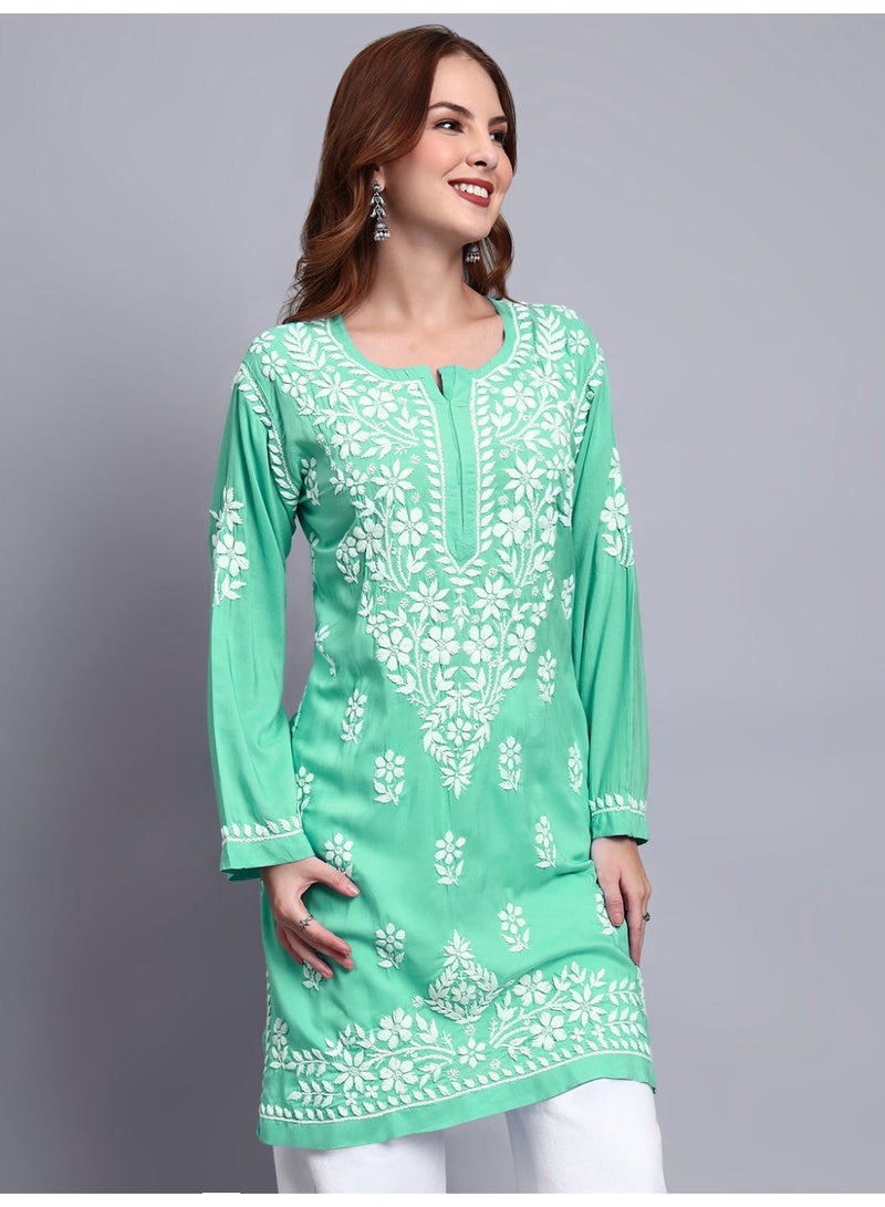 الايا كرتي مودال مطرزة يدوياً بشيكانكاري للنساء - Image 1