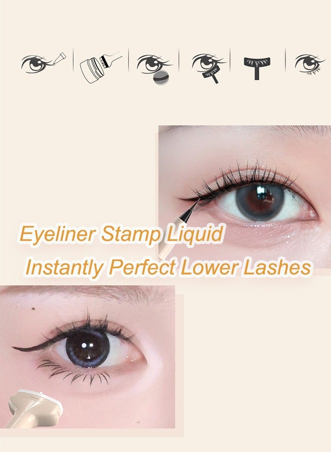 DEZONE Three-in-one eyeliner&Lower eyelash seal(with  Eyeliner Stamp Liquid) - Image 4