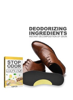 Plan A Shoe Deodorizer Patches – Pack of 10 | Sterilize & Absorb Sweat for Deodorizing & Foot Care | Ultra Thin & Breathable Patches with Lemon Scent | Ideal for Sports & Everyday Shoes  - Image 2