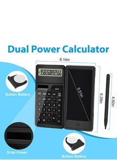 Generic 12 Digits LCD Display Solar Desktop Calculator with Notepad  - Image 5