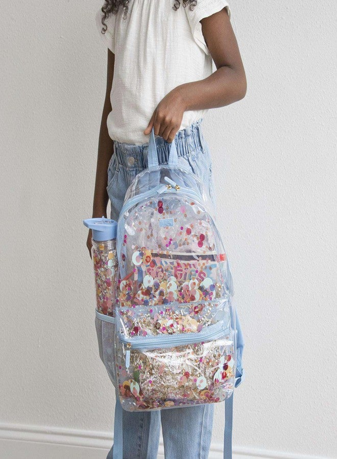 Packed Party Celebrate Every Day Clear Backpack; Women's Small Fashion Shoulder Book Bag; Great for Ladies at School, Work, Travel, and the Beach (Clear) - Image 4