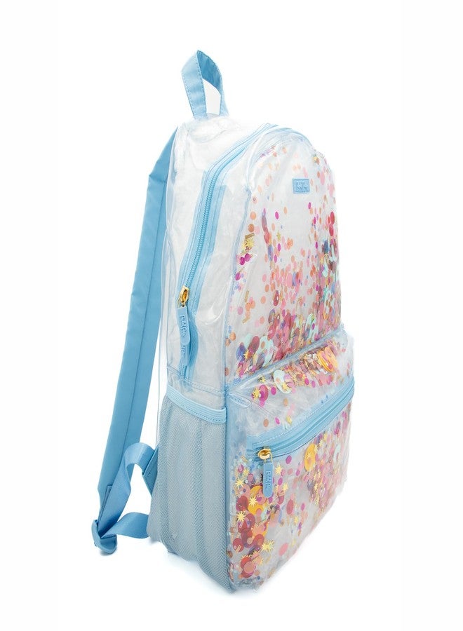 Packed Party Celebrate Every Day Clear Backpack; Women's Small Fashion Shoulder Book Bag; Great for Ladies at School, Work, Travel, and the Beach (Clear) - Image 3