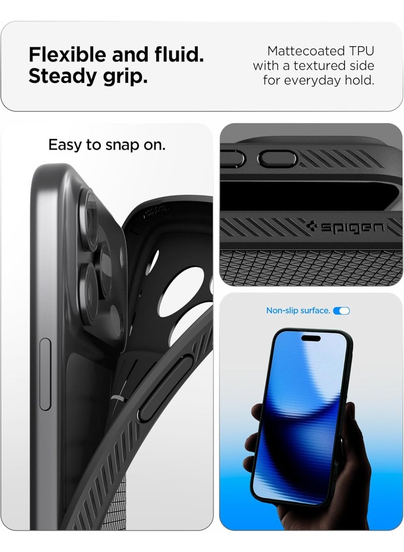 Spigen Liquid Air iPhone 17 PRO Case Cover (2025) - Matte Black - Image 4