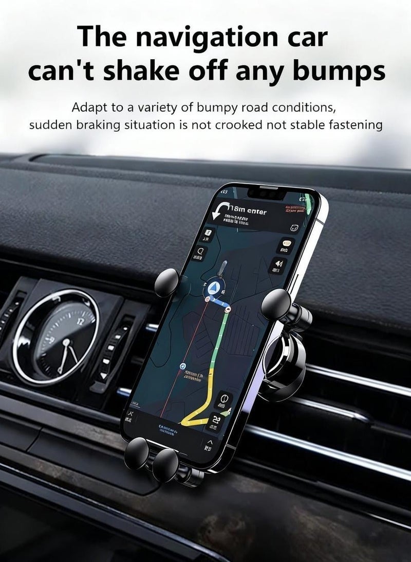 Car Phone Holder, Vent Mount with Locking Hook | Anti-Shake, Ultra Stable Car Phone Mount for Secure Hands-Free Navigation，Compatible With iPhone 17/16/15 Series ,Samsung S25 S24, Xiaomi etc - Image 5