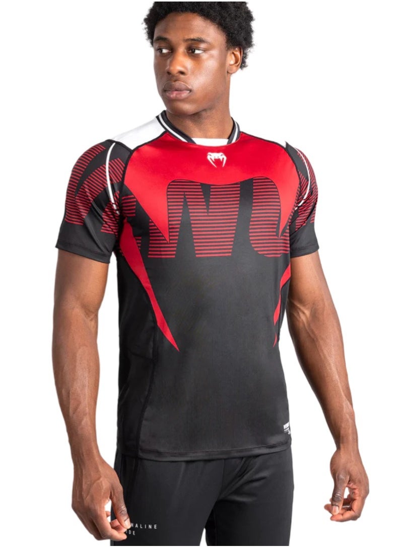 VENUM - VENUM ADRENALINE MENS DRY-TECH T-SHIRT BLACK/RED - Image 1