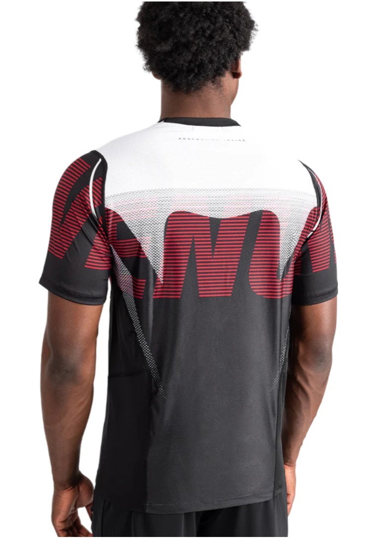 VENUM - VENUM ADRENALINE MENS DRY-TECH T-SHIRT BLACK/RED - Image 1