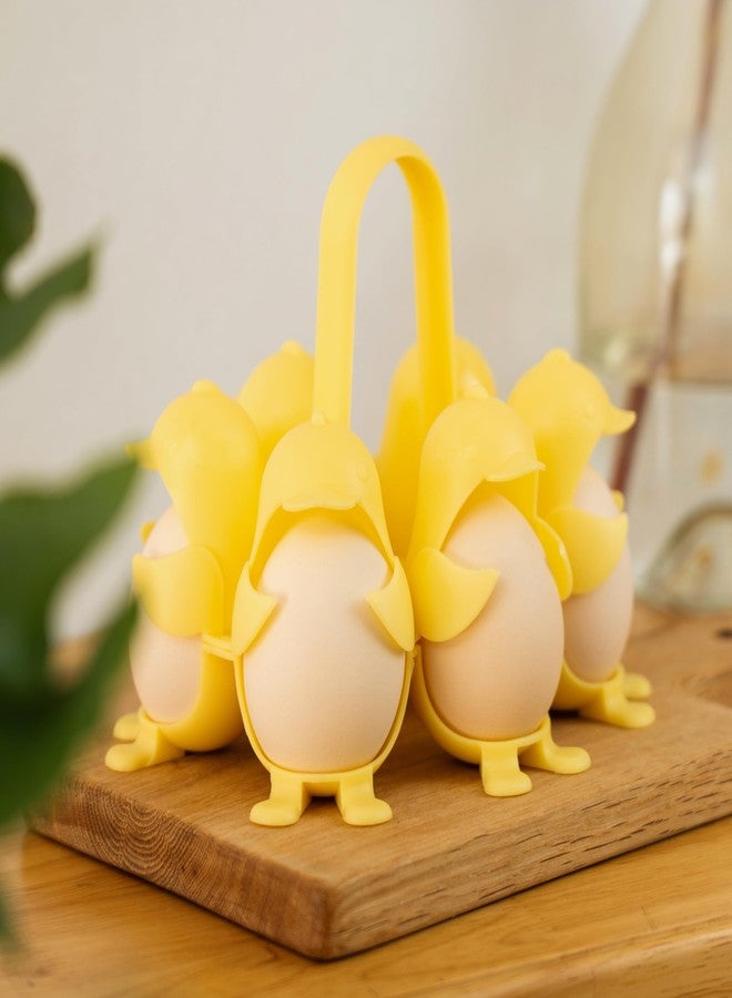GIVEROO YELLOW DUCK DESIGN, Cooks 6 Eggs at a Time Dishwasher Safe, Hard Boiled Egg Holder, Makes Hard or Soft Boiled Eggs - Image 4