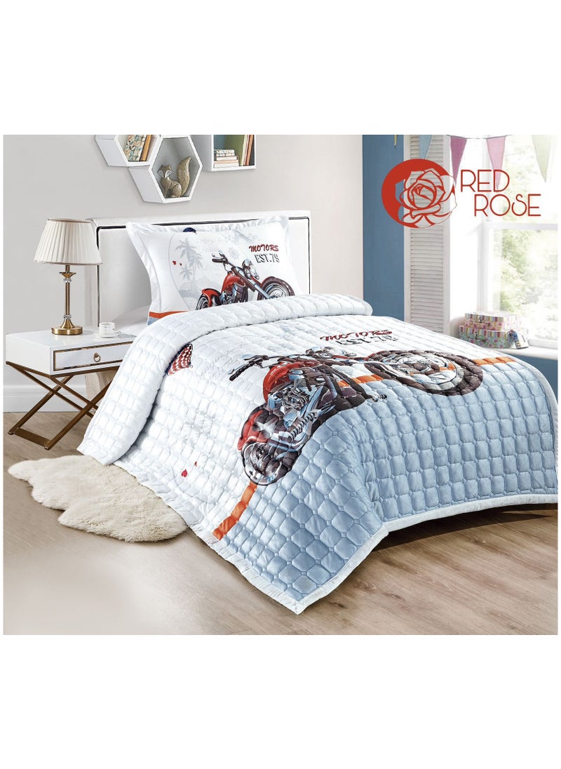 Generic Juego de edredón compuesto por 4 piezas, microfibra, 170x230 cm 