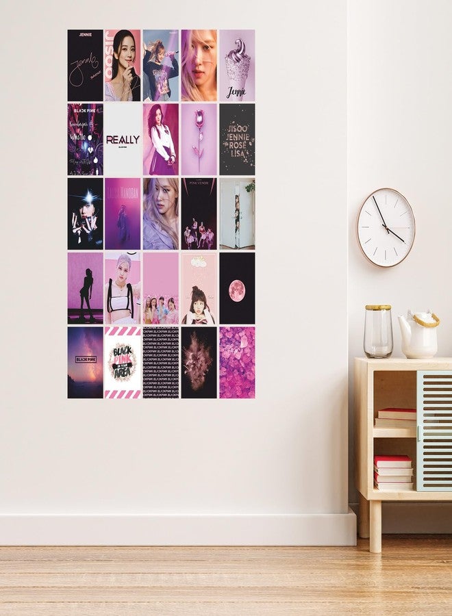 CVANU BLACKPINK Boho Style Aesthetic Collage Kit Mini Poster for Wall Decor Multicolor 25pcs (6inchX4inch)_202309-114/2 - Image 3