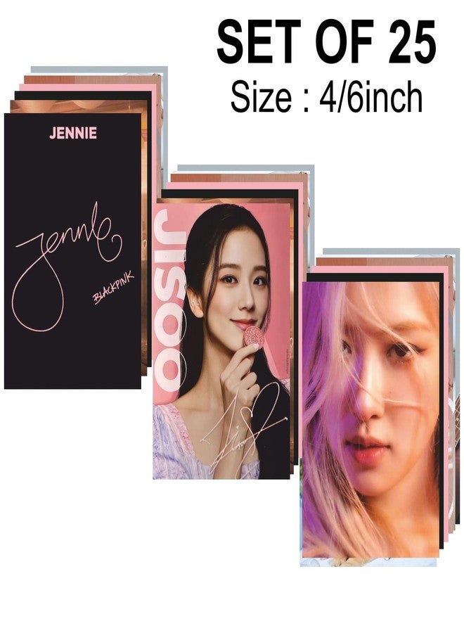 CVANU BLACKPINK Boho Style Aesthetic Collage Kit Mini Poster for Wall Decor Multicolor 25pcs (6inchX4inch)_202309-114/2 - Image 4