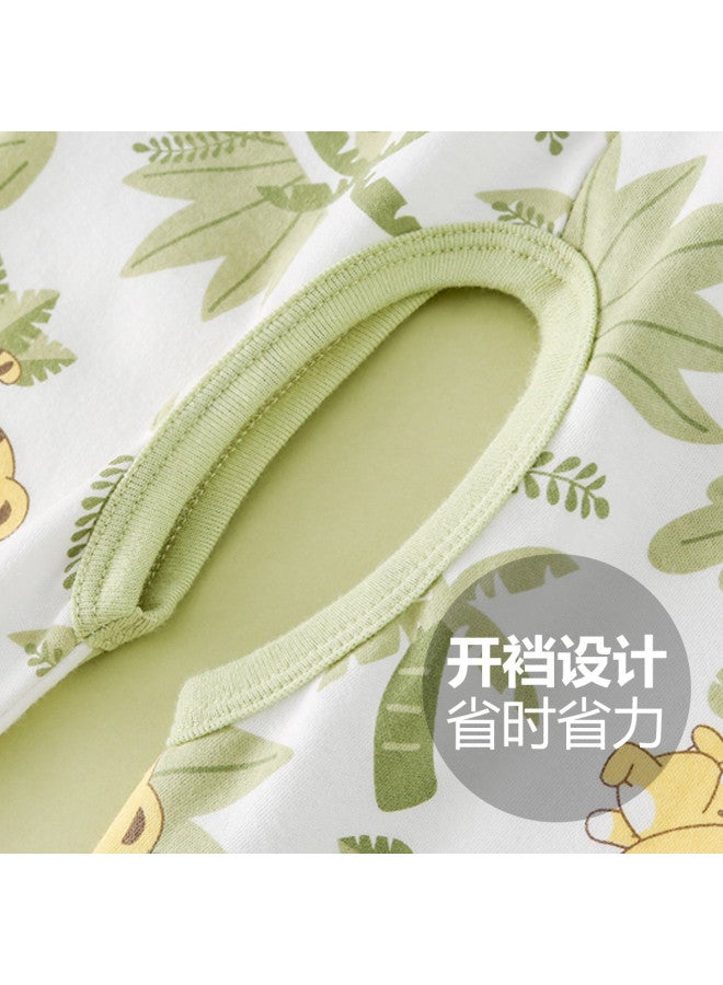 Doxiluka newborn Baby Pants - High Waist, Belly Protection, Casual Sleepwear, Cartoon Home Pants For Spring/autumn - Image 4