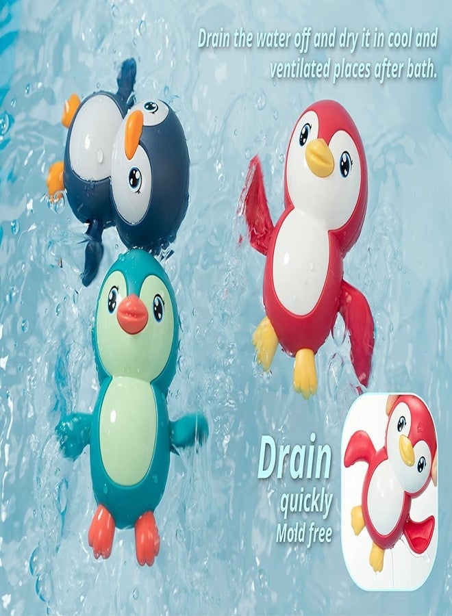 TECH LOGO ELECTRONICS Cute Floating Penguin and Turtle Bath Toys Set, Water Toys for Baby Boys & Girls, Baby Swimming Floating Pool Toys, Multicolor, 0-3 Years (Pack of 2) - Image 4