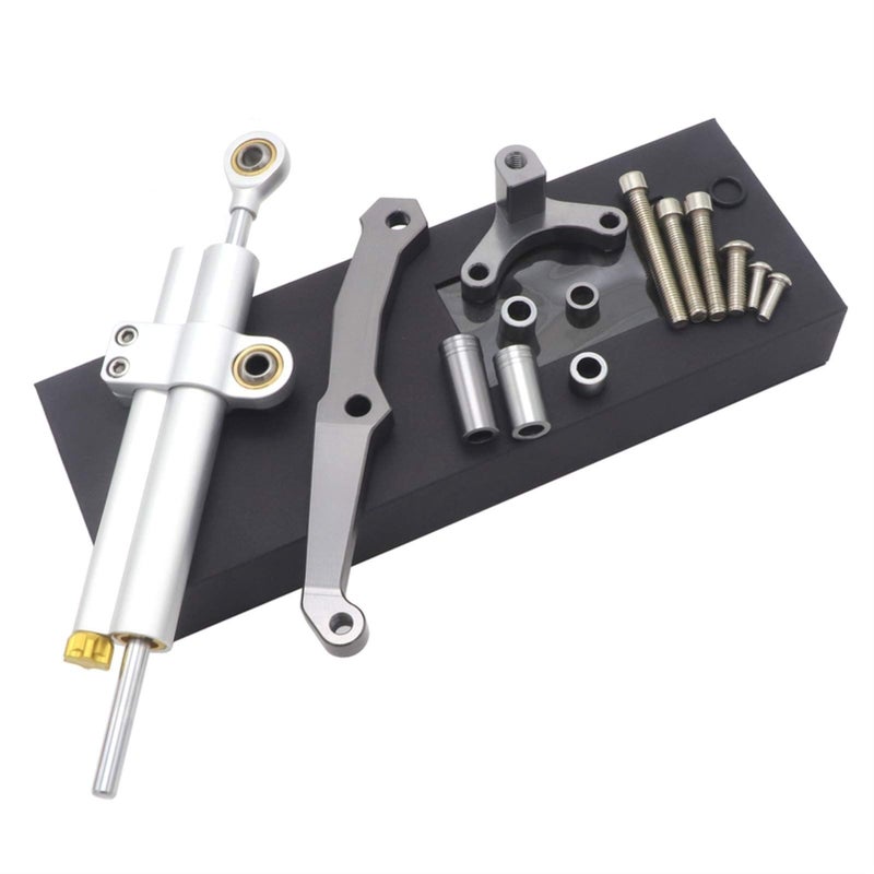 Green Motorcycle Steering Stabilizer Damper Bracket Mount For Most Models - Image 4