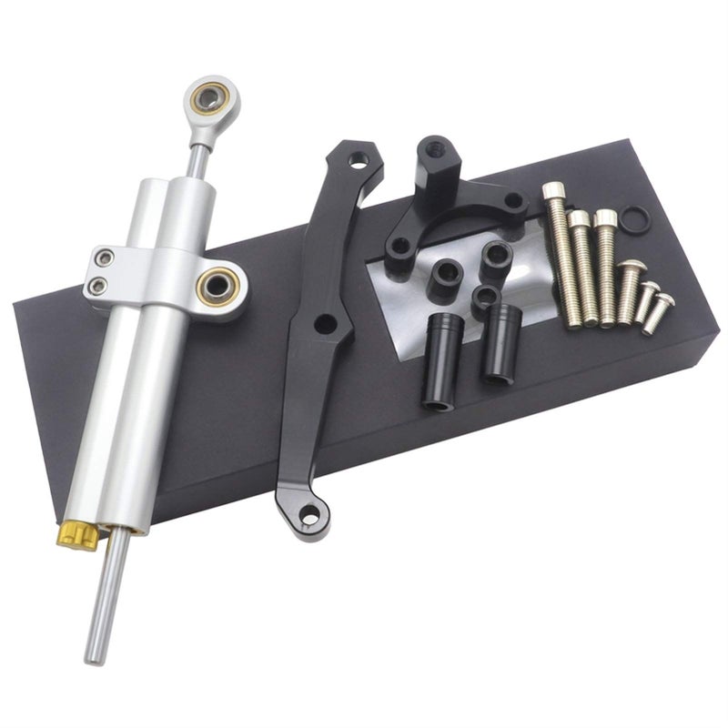 Green Motorcycle Steering Stabilizer Damper Bracket Mount For Most Models - Image 5