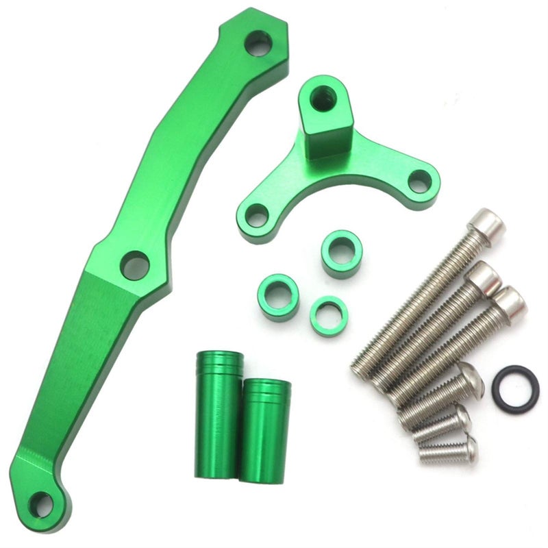 Green Motorcycle Steering Stabilizer Damper Bracket Mount For Most Models - Image 2