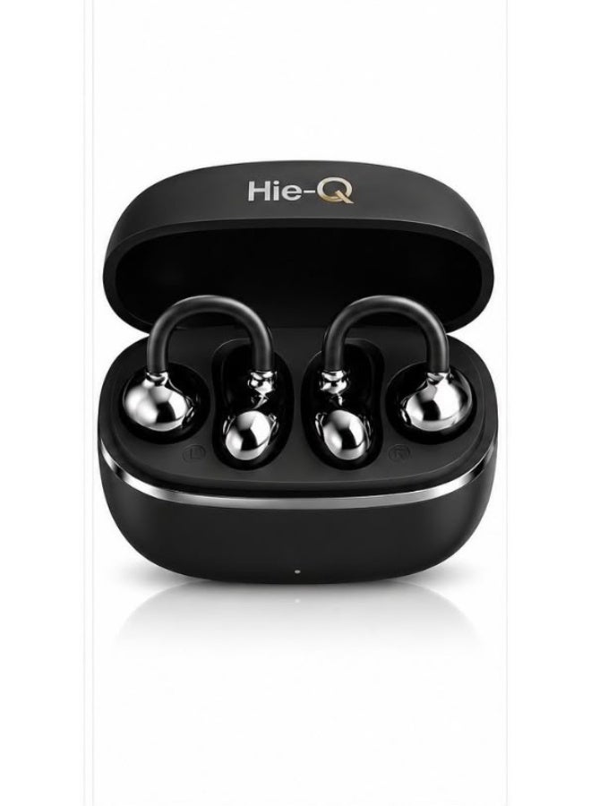 سماعة Hie-Q Freeclip بنظام OWS (صوت مفتوح الأذن) وتصميم يُثبَّت على الأذن، تتميز بصوت عالي الدقة (Hi-Fi)، وتقنية Bluetooth 5.4، ونظام ذكي لخفض الضوضاء. - Image 1