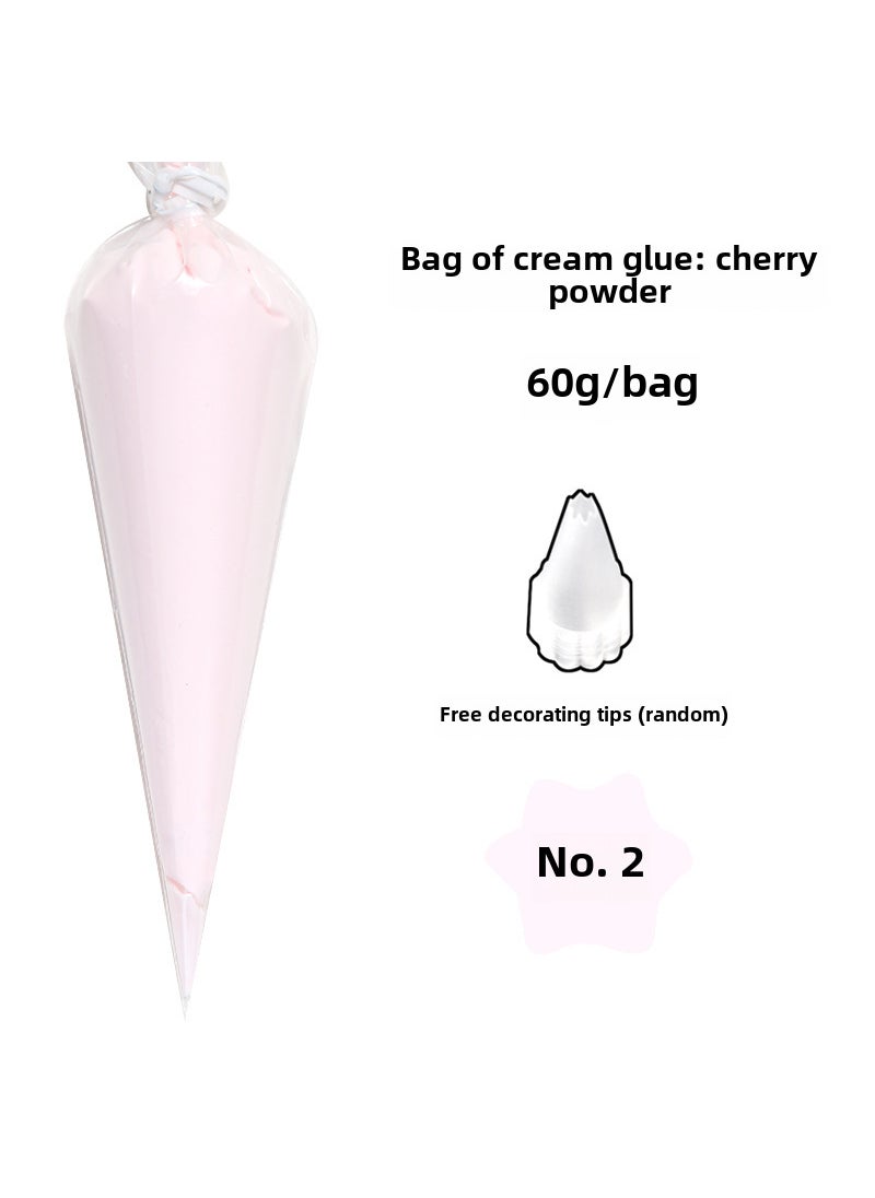 Generic - DIY Craft Phone Case Kit with Faux Cream Glue Cherry powder - Image 1