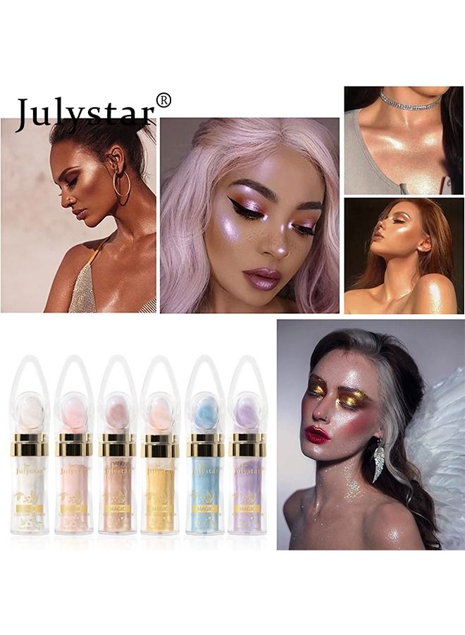 Julystar Highlighter Powder Stick High Gloss Fairy Patting Powder  - Image 4