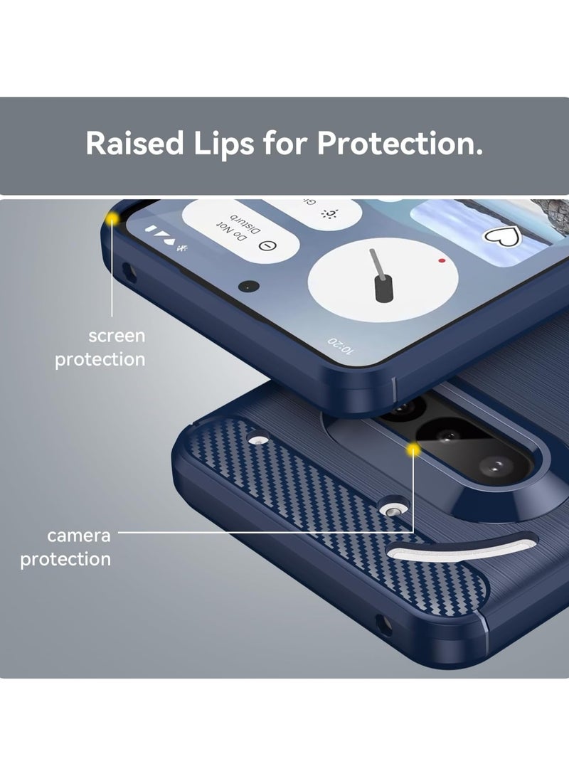 general Case compatible with Nothing Phone 3a, 【scratch-resistant】 brushed texture design, soft TPU case, with 【2-pack】 screen protectors - Image 5