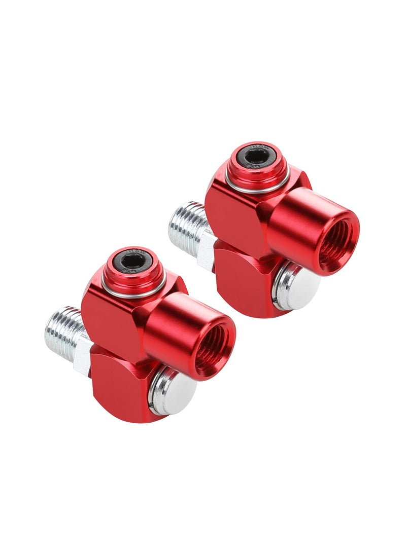 1/4 Inch NPT 360 Degree Swivel Air Hose Connector, Universal Connector Industrial Air Fittings, Portable Aluminum Air Hose Adapter, Air Tool Adapter Union Fitting, 2 Pack  - Image 1