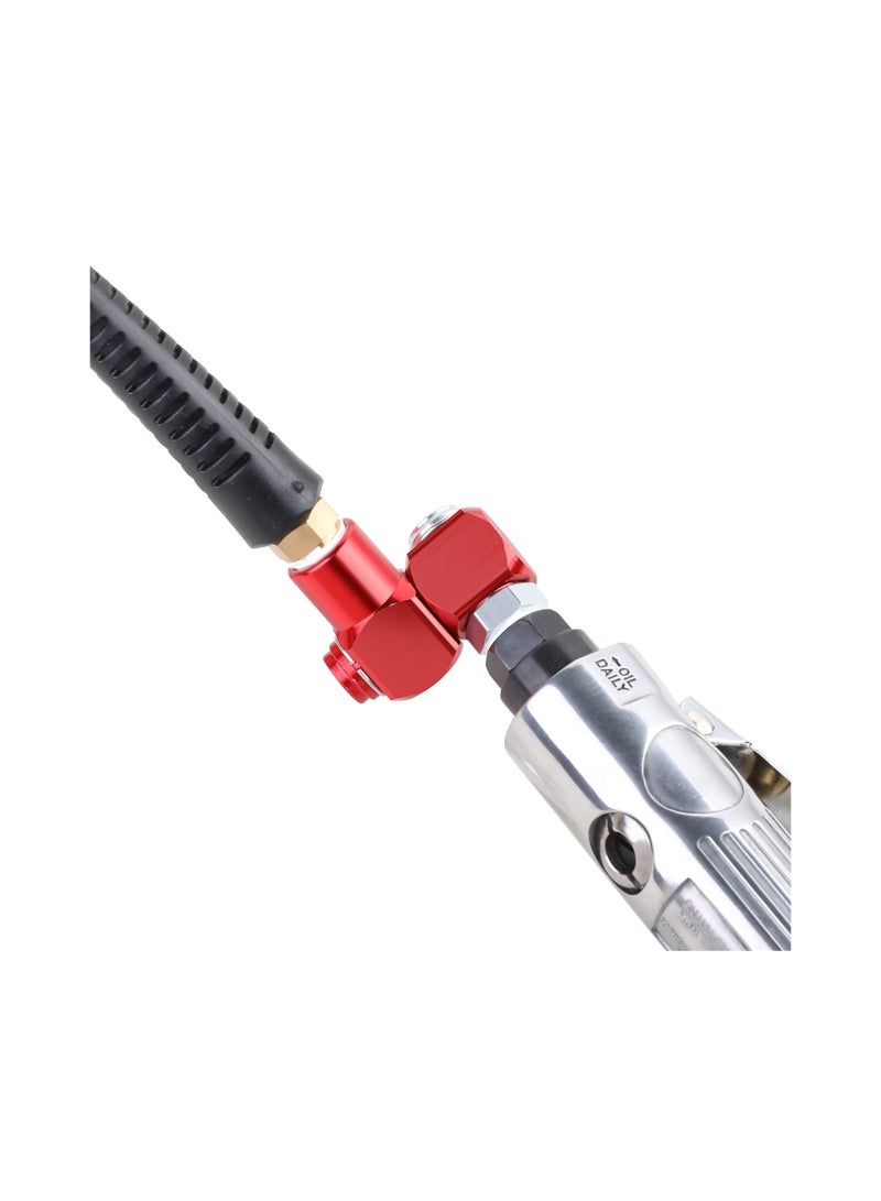 1/4 Inch NPT 360 Degree Swivel Air Hose Connector, Universal Connector Industrial Air Fittings, Portable Aluminum Air Hose Adapter, Air Tool Adapter Union Fitting, 2 Pack  - Image 2