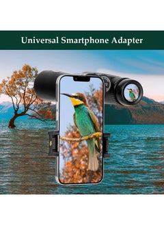 Adorrgon 12x42 HD Binoculars for Adults High Powered with Phone Adapter, Tripod and Tripod Adapter - Large View Binoculars with Clear Low Light Vision - Binoculars for Bird Watching Cruise Ship Travel  - Image 3