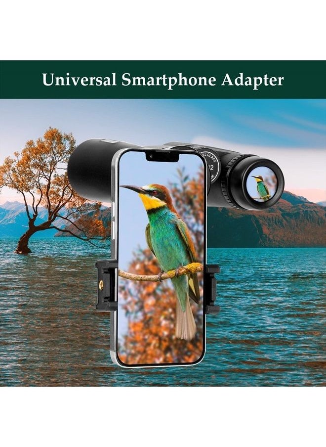 Adorrgon 12x42 HD Binoculars for Adults High Powered with Phone Adapter, Tripod and Tripod Adapter - Large View Binoculars with Clear Low Light Vision - Binoculars for Bird Watching Cruise Ship Travel  - Image 3