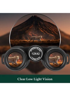Adorrgon 12x42 HD Binoculars for Adults High Powered with Phone Adapter, Tripod and Tripod Adapter - Large View Binoculars with Clear Low Light Vision - Binoculars for Bird Watching Cruise Ship Travel  - Image 5