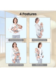 Snowie Soft ® 4 In 1 Baby Carrier, Adjustable Kangaroo Baby Carrier Front Baby Carrier Face-In/Out, Baby Wrap Carrier Soft & Breathable Baby Carrier For Newborn To Toddler, 0-36 Months, Under 26Kg  - Image 4