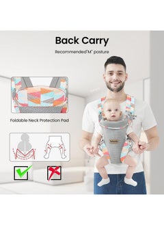 Snowie Soft ® 4 In 1 Baby Carrier, Adjustable Kangaroo Baby Carrier Front Baby Carrier Face-In/Out, Baby Wrap Carrier Soft & Breathable Baby Carrier For Newborn To Toddler, 0-36 Months, Under 26Kg  - Image 5
