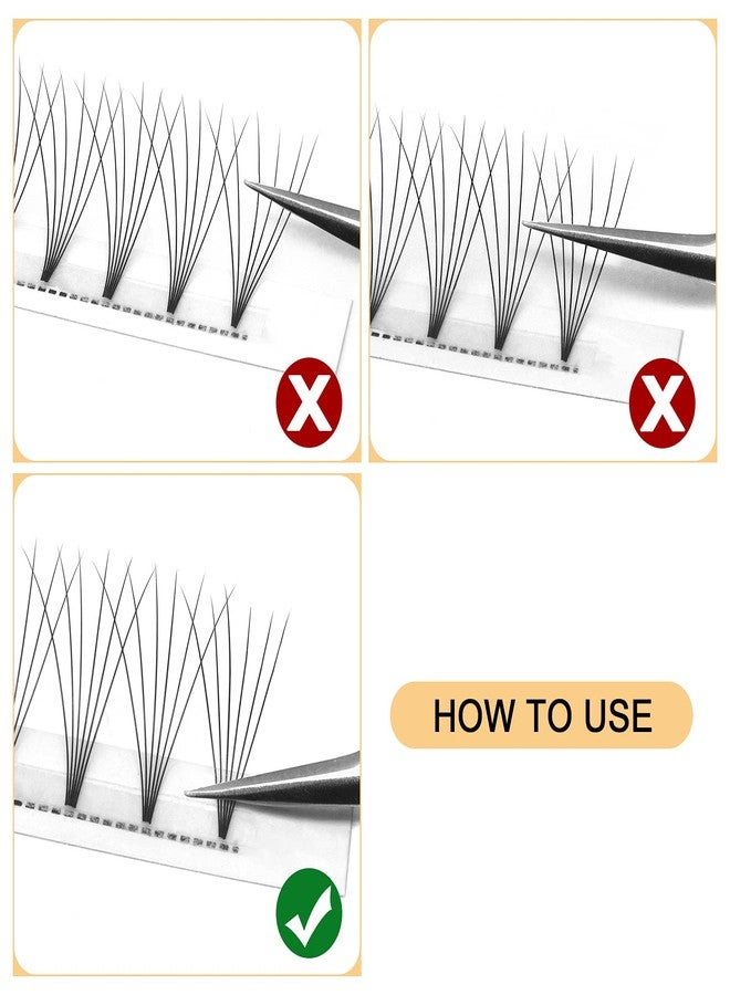 QUEWEL Premade Fans Eyelash Extensions 6D 0.07mm C 10mm Short Stem|Optinal 3D|4D|5D|6D|7D|8D 0.07/0.10mm C/D 8-18mm Mix-9-16mm 12-15mm 8-15mm(6D 0.07C 10mm) - Image 4